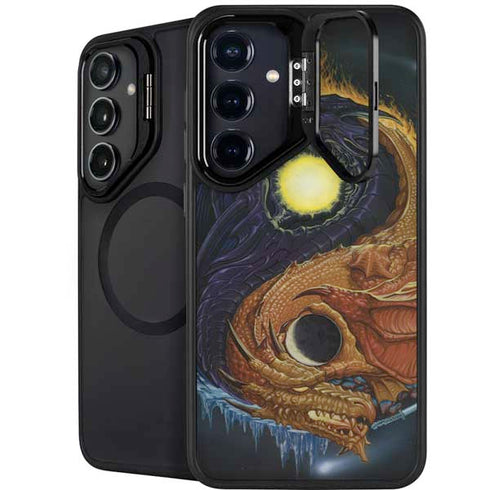 Yin Yang Dragon by Ed Beard Jr Galaxy S24 FE Kickstand Case